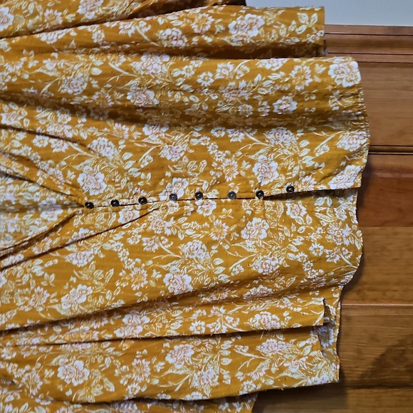 NWT Free People Sweet Escape Ruffle Floral Button Front Blouse - Picture 3 of 10